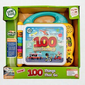 LeapFrog NWT 100 Things That Go Learning Book – Bilingual Educational Toy r